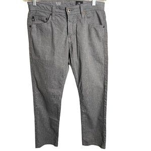 Adriano Goldschmied The Tellis Modern slim men’s gray plaid pants 30 X 34 inseam